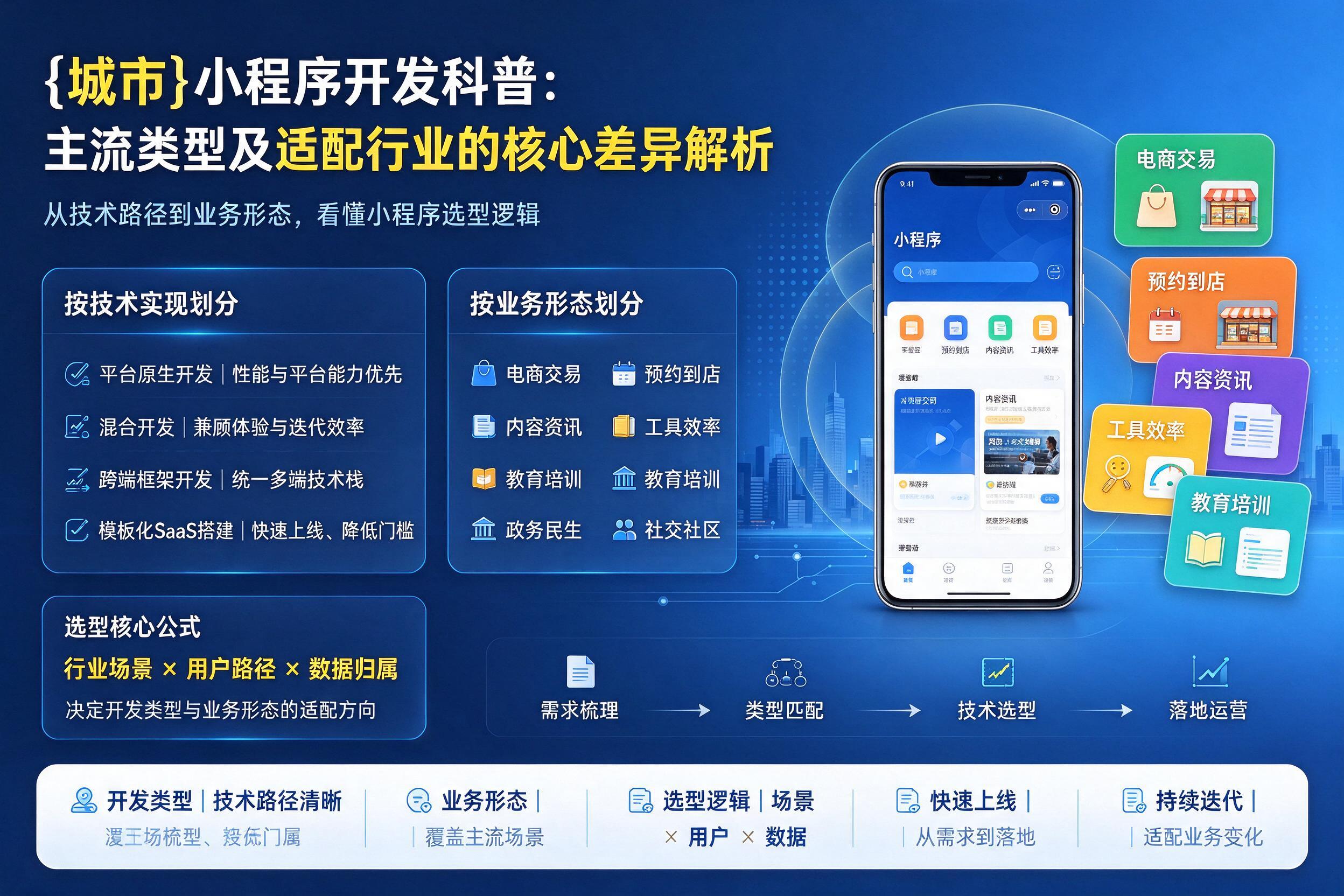 阿里小程序开发科普：主流类型及适配行业的核心差异解析